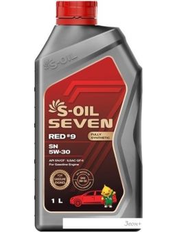 S-OIL SEVEN RED #9 SN 5W-30 1