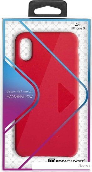 Чехол Smarterra Marshmallow для Apple iPhone X (красный)