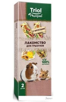 Лакомство для грызунов Triol Original Лакомство для грызунов с фруктами 2 шт