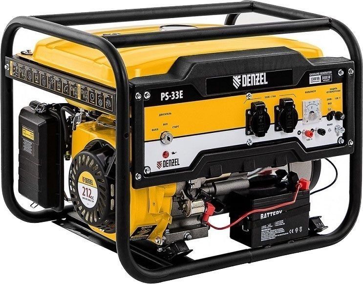 Бензиновый генератор Denzel PS-33E