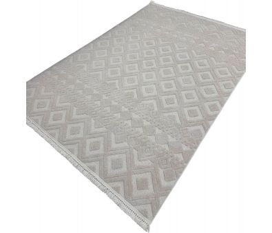 Ковер для жилой комнаты Radjab Carpet Поло Прямоугольник EN 268 12485RK (1.6x2.3, Beige)