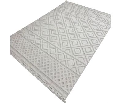 Ковер для жилой комнаты Radjab Carpet Поло Прямоугольник PL 200 12486RK (1.6x2.3, Cream)