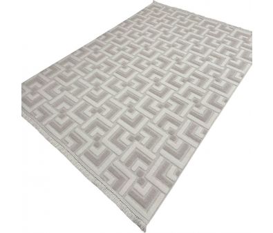     Radjab Carpet   EN 204 12472RK (1.2x1.8, Cream/Beige)