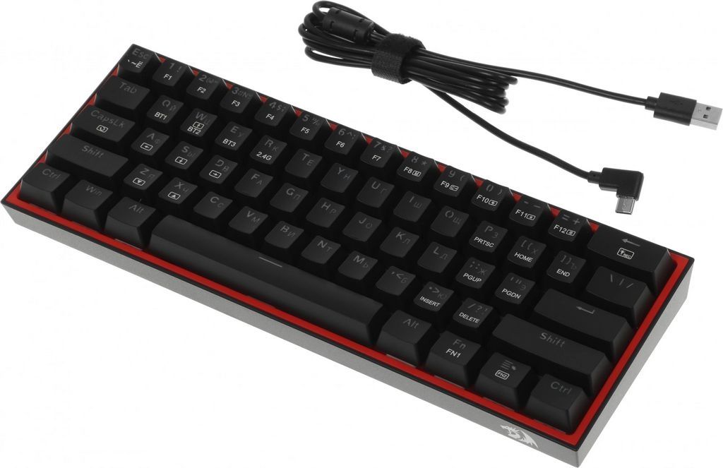 Клавиатура Redragon Fizz Pro (черный/красный)