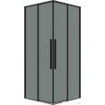Душевой уголок Grossman Galaxy 110x100x195 300.K33.01.1110.21.10 (черный матовый/тонированное стекло)
