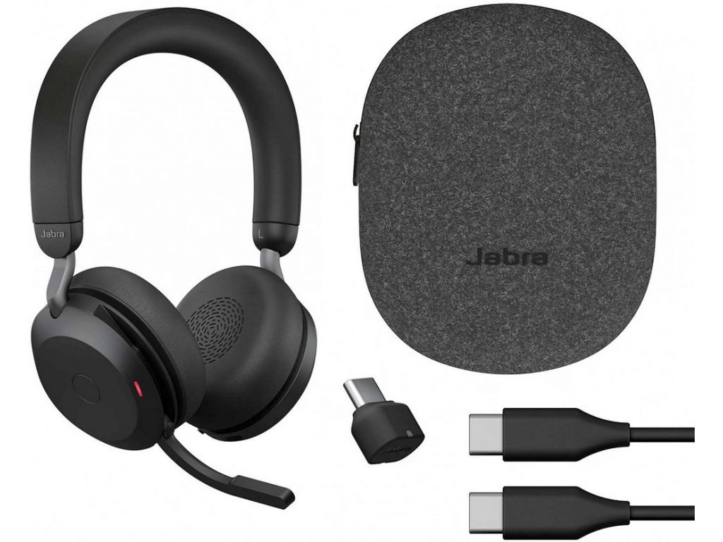 Офисная гарнитура Jabra Evolve2 75 MS Stereo USB-C (черный)