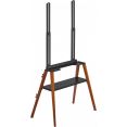 Подставка для телевизора Cactus CS-ST3645BKWN черный/орех 43"-65" макс.40кг напольный