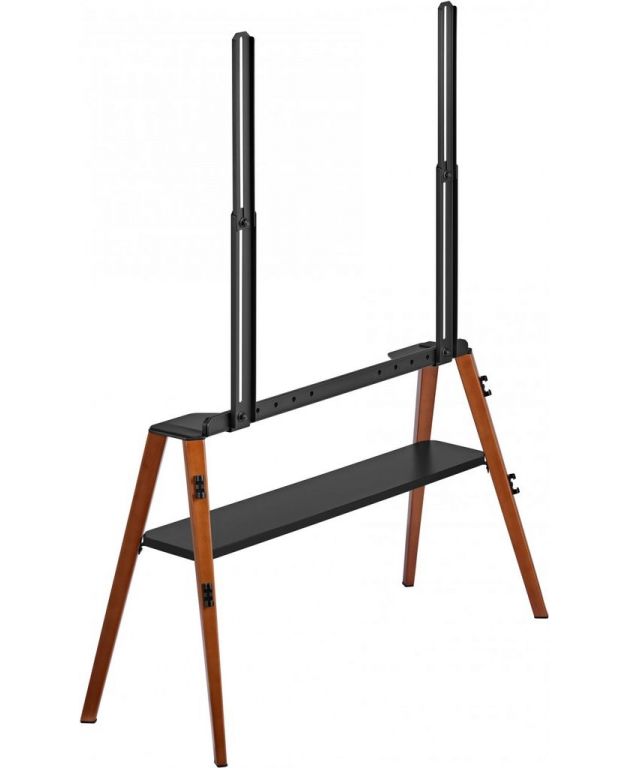Подставка для телевизора Cactus CS-ST3647BKWN черный/орех 49"-75" макс.40кг напольный