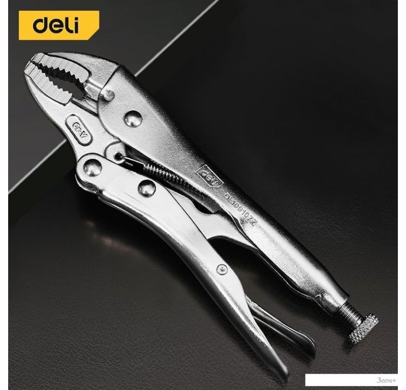 Клещи зажимные Deli DL109107Z