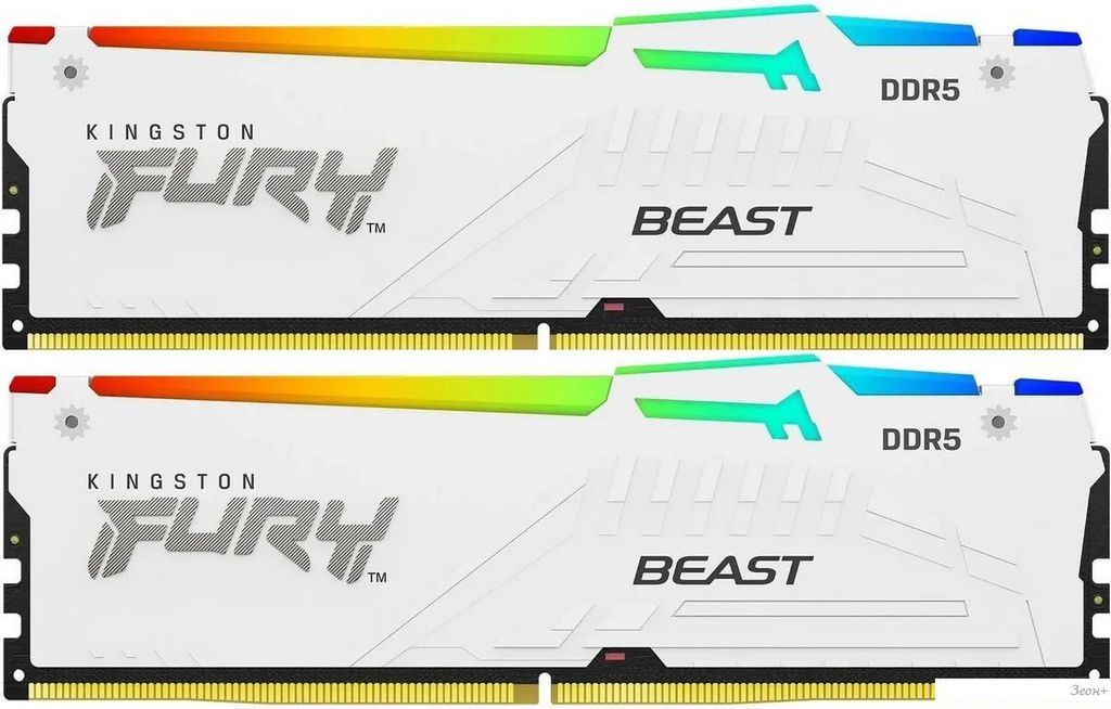 Оперативная память Kingston FURY Beast RGB 2x32ГБ DDR5 5600 МГц KF556C40BWAK2-64