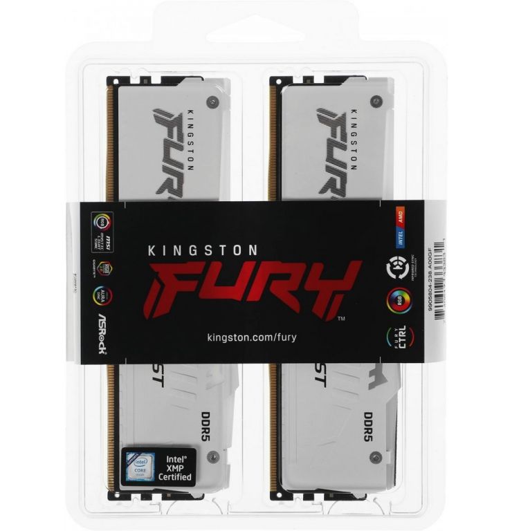 Оперативная память Kingston FURY Beast RGB 2x32ГБ DDR5 5600 МГц KF556C40BWAK2-64