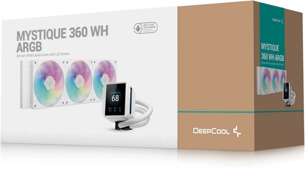 Система жидкостного охлаждения для процессора DeepCool Mystique 360 WH ARGB R-LX360-WHDSNMCP-G-1