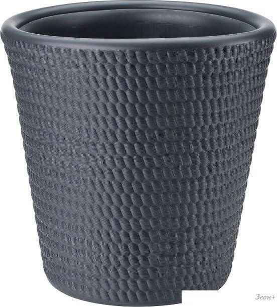 Кашпо Form-Plastic Lina 4600-014 (антрацит)