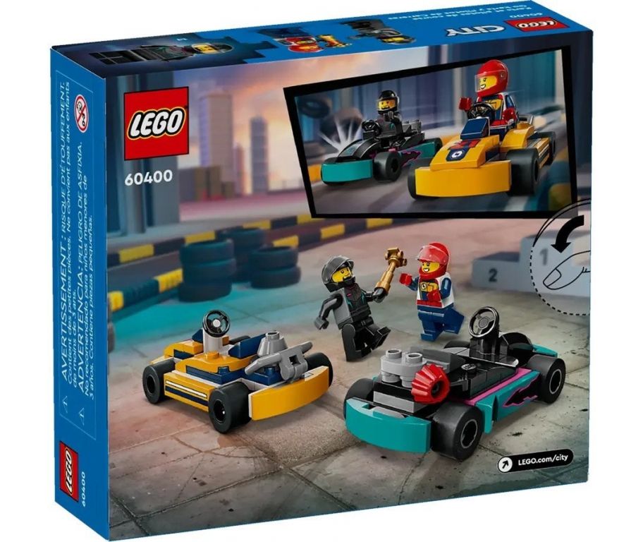Конструктор LEGO City 60400 Картинг и гонщики