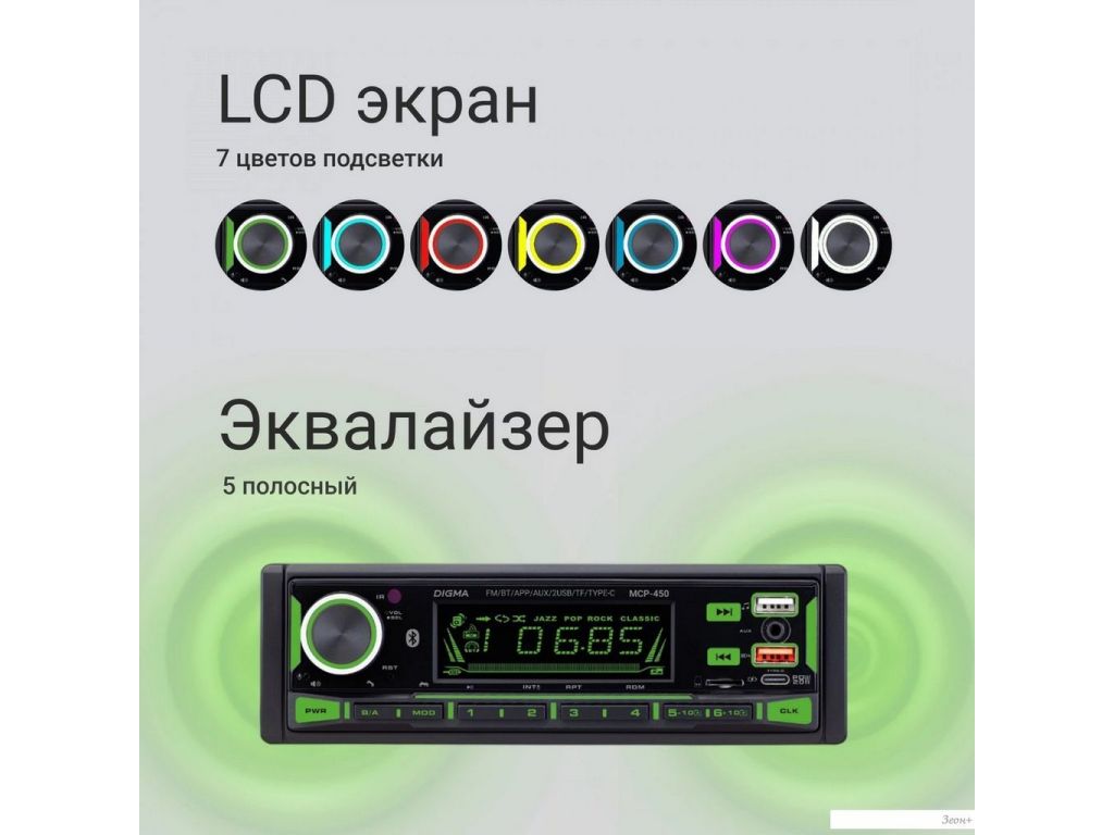 USB-магнитола Digma MCP-450