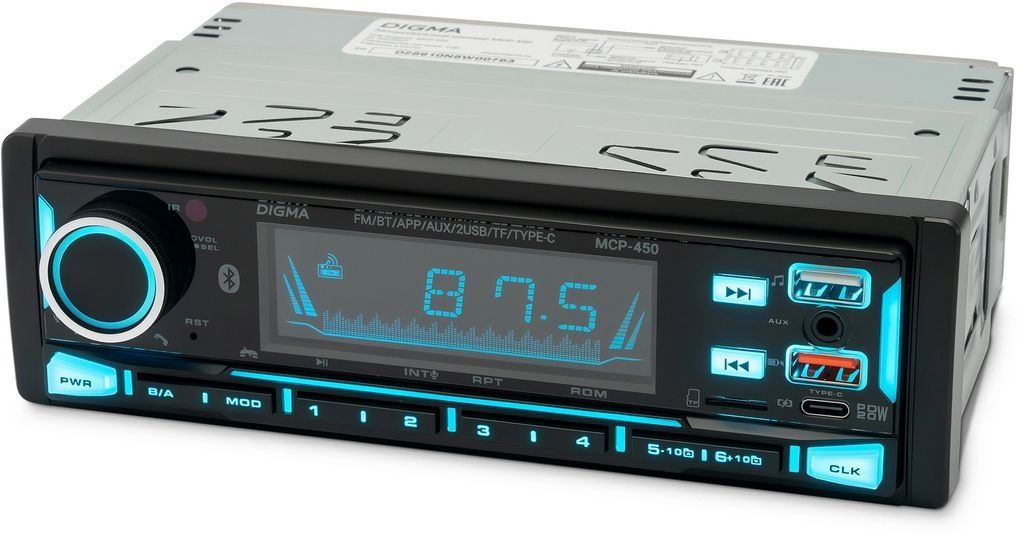 USB-магнитола Digma MCP-450