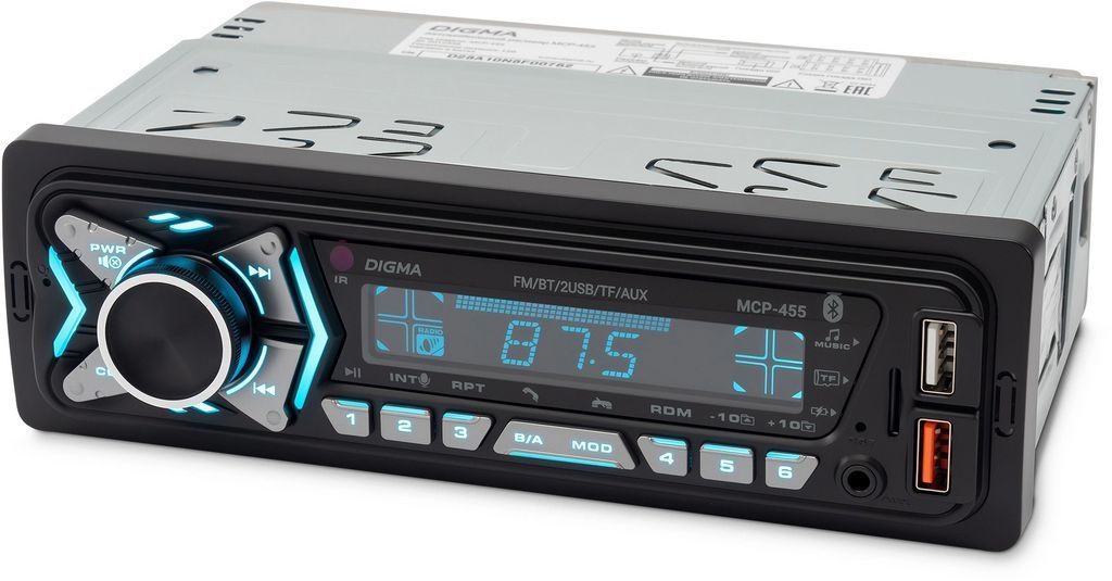 USB-магнитола Digma MCP-455