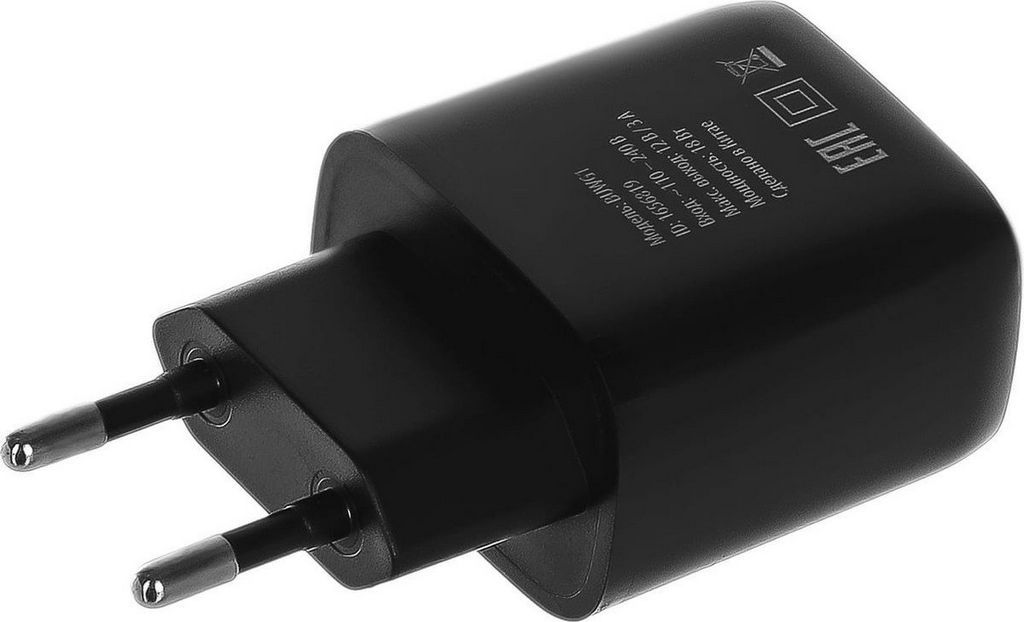 Сетевое зарядное Buro BUWG1 (черный)