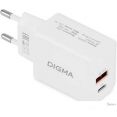 Сетевое зарядное Digma DGW2D (белый)