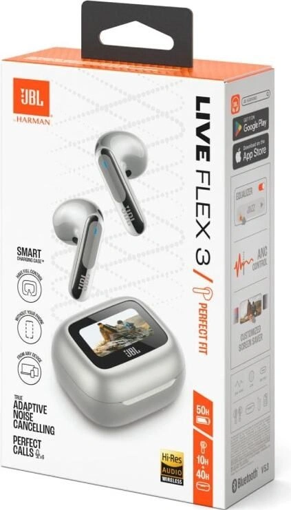 Наушники JBL Live Flex 3 (серебристый)