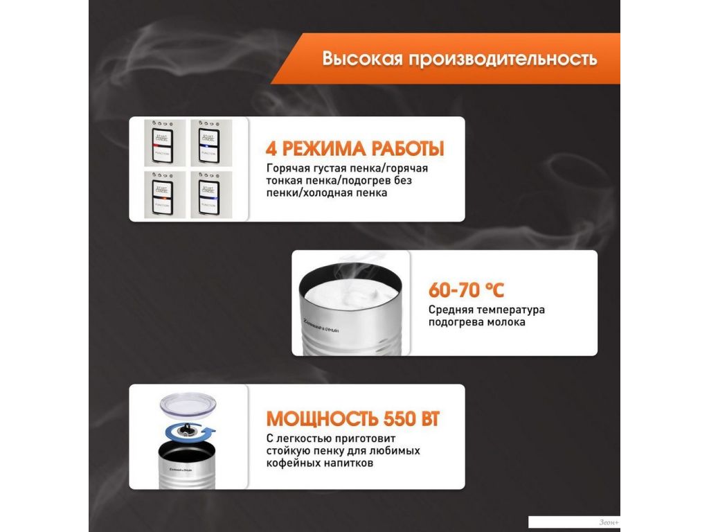 Автоматический вспениватель молока Zigmund & Shtain ZMF-450