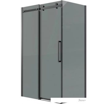 Душевой уголок Grossman Classic 130x80x195 120.K33.04.1380.21.10 (черный матовый/тонированное стекло)