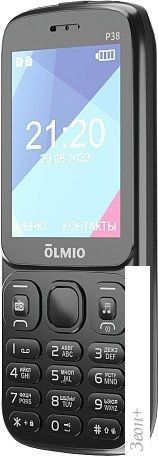 Кнопочный телефон Olmio P38 (черный)