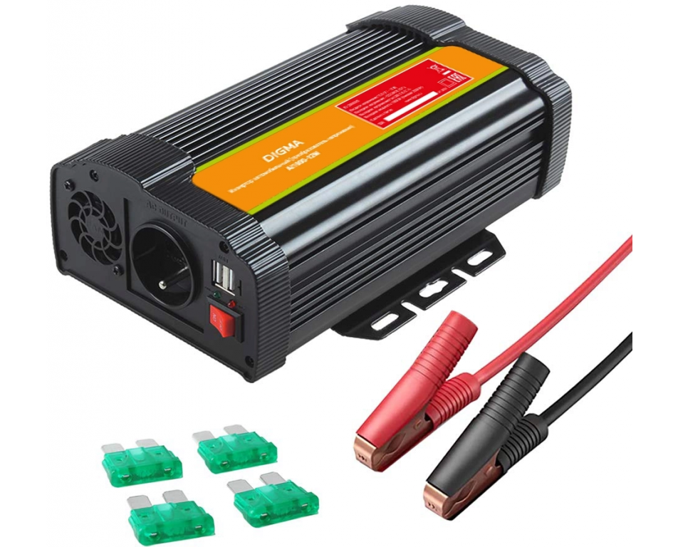 Автомобильный инвертор Digma AI1000-12W