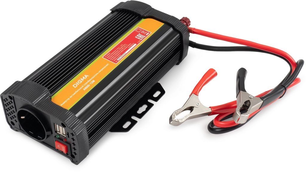 Автомобильный инвертор Digma AI600-12W