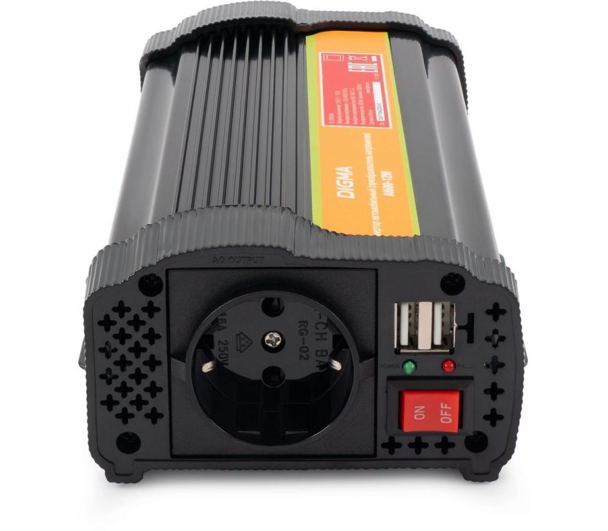 Автомобильный инвертор Digma AI600-12W