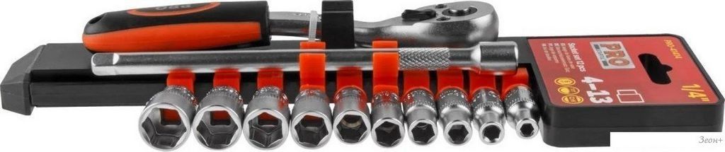 Набор трещотка с головками Startul Pro-41414 (12 предметов)