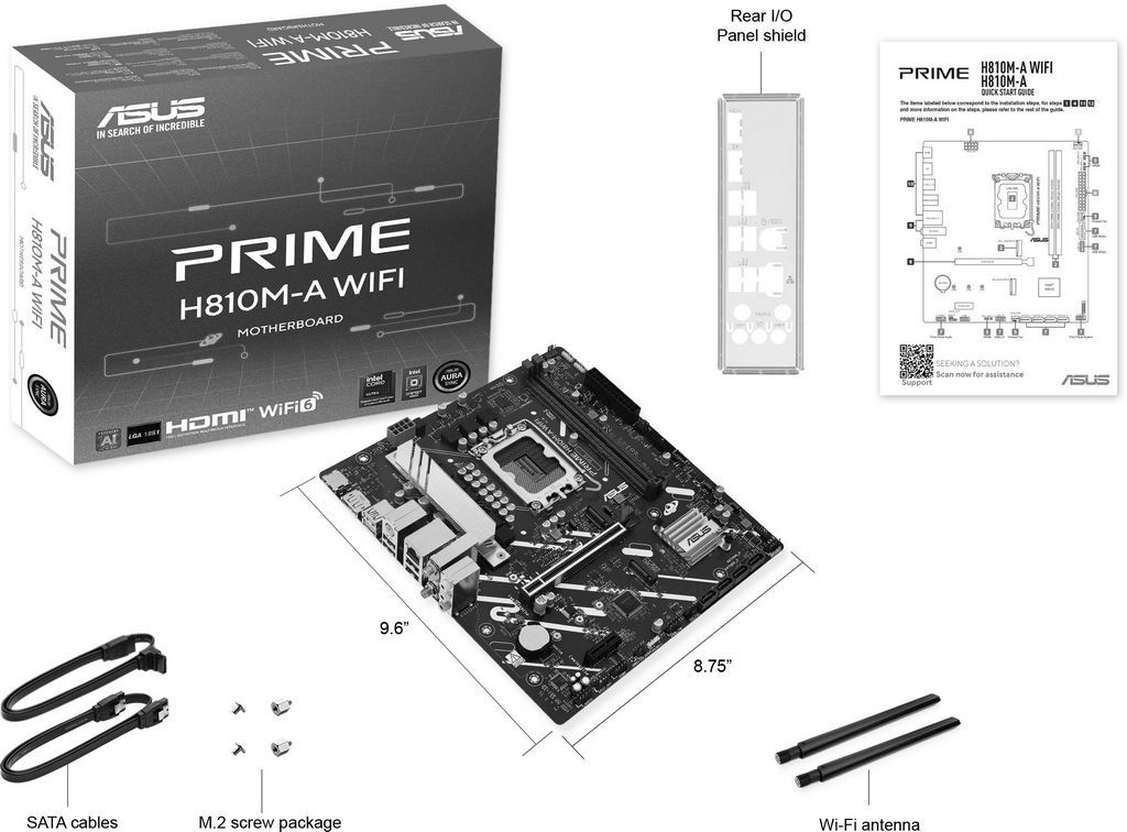 Материнская плата ASUS Prime H810M-A WiFi