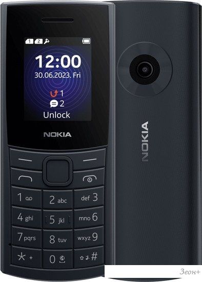 Кнопочный телефон Nokia 110 4G Dual SIM (темно-синий)