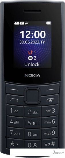 Кнопочный телефон Nokia 110 4G Dual SIM (темно-синий)