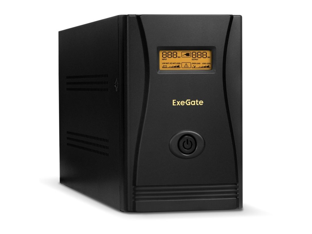 Источник бесперебойного питания ExeGate SpecialPro Smart LLB-1000.LCD.AVR.4SH.RJ EP285487RUS С витрины!