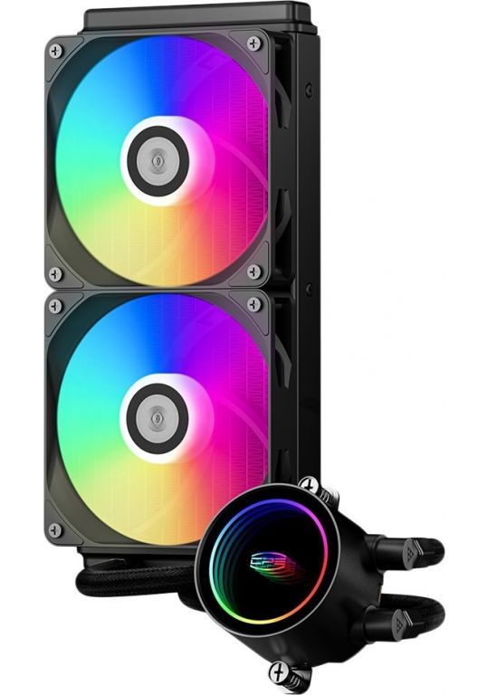 Система жидкостного охлаждения для процессора PCCooler DA240 ARGB (черный)