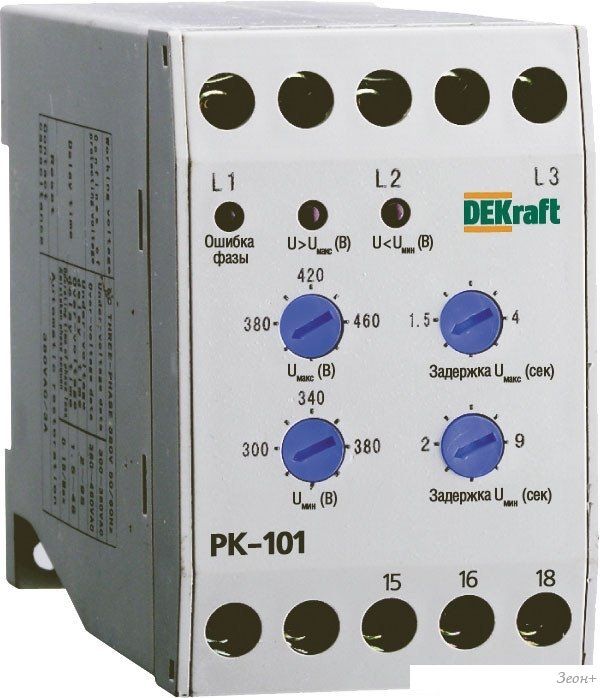 Реле контроля фаз DEKraft 23300DEK