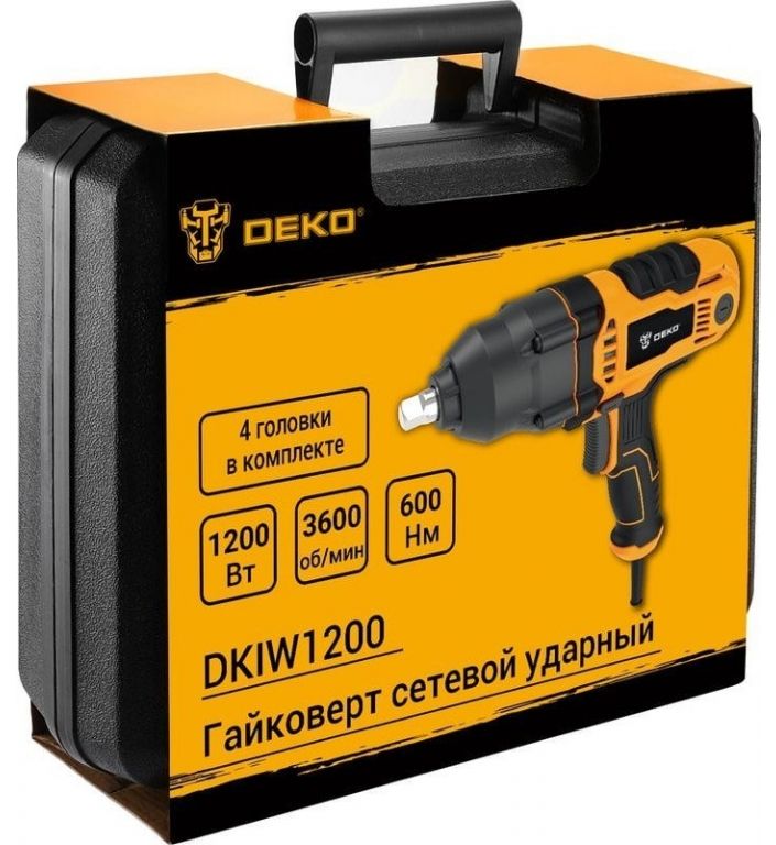 Гайковерт Deko DKIW1200 085-1125 (кейс)