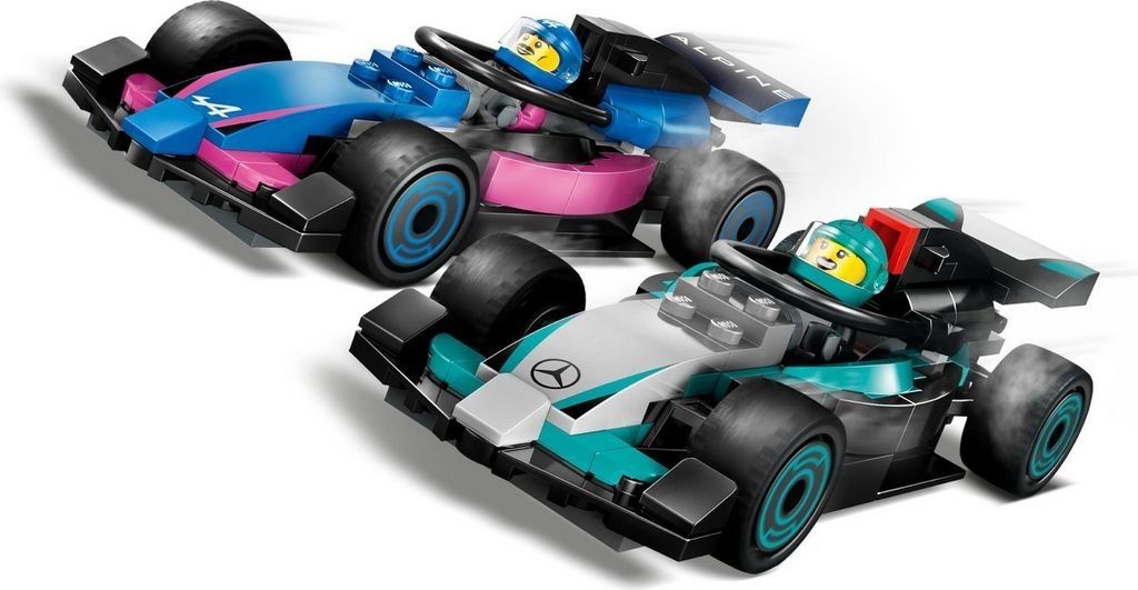 Конструктор LEGO City 60444 Гараж F1 Mercedes-AMG и Alpine