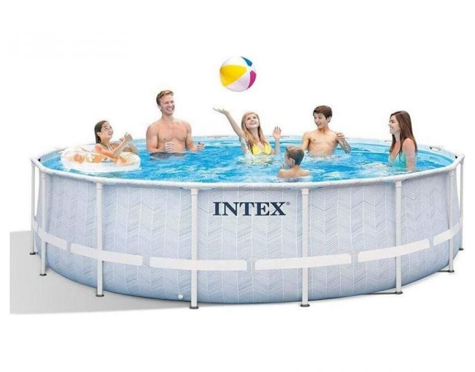 Каркасный бассейн Intex Chevron Prism Frame 26746 (488x122)