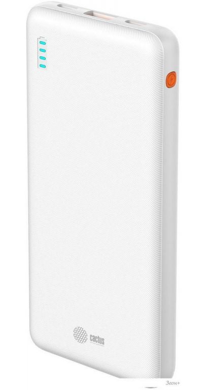 Внешний аккумулятор CACTUS CS-PBFSBA-10000 10000mAh (белый)