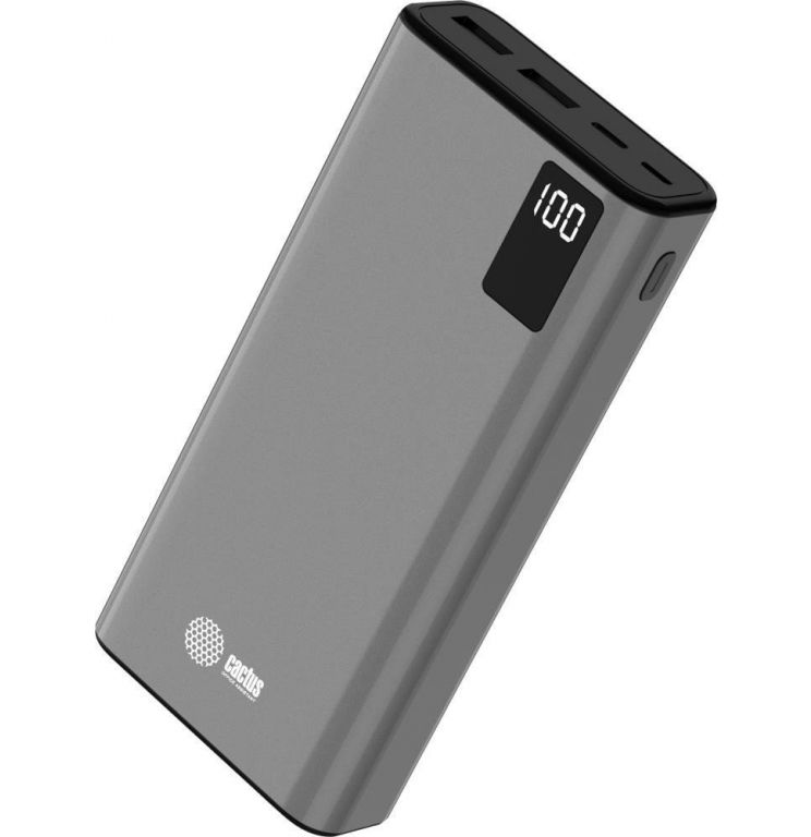 Внешний аккумулятор CACTUS CS-PBFSFA-20000 20000mAh (серый)