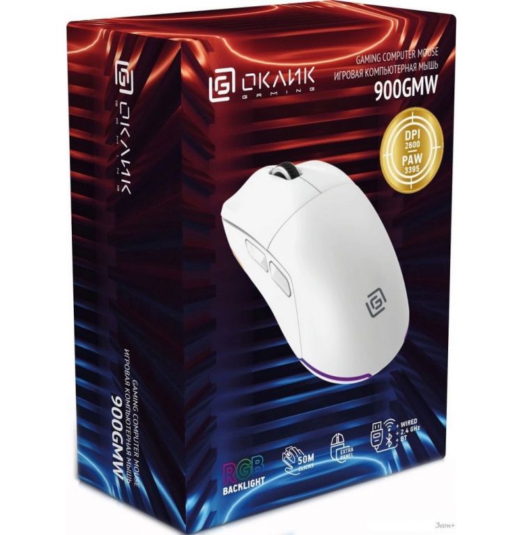 Игровая мышь Oklick 900GMW (белый)