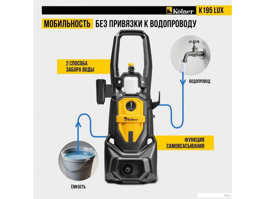 Мойка высокого давления Kolner K195 Lux