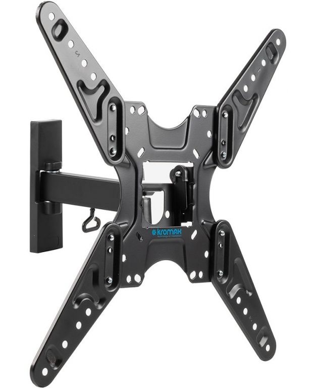 Кронштейн для телевизора Kromax OPTIMA-413 серый 20"-55" макс.30кг настенный поворотно-выдвижной и наклонный