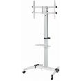 Подставка для телевизора Ultramounts UM307W белый 37"-86" макс.50кг напольный мобильный