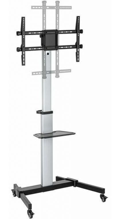 Подставка для телевизора Ultramounts UM307B черный/белый 37"-86" макс.50кг напольный мобильный