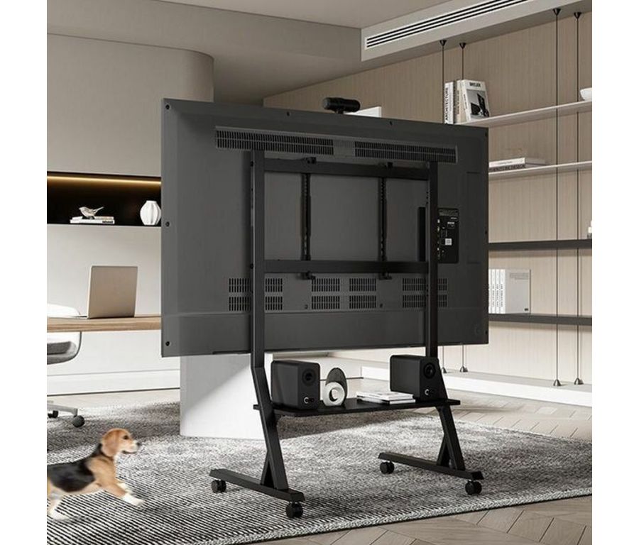 Подставка для телевизора Ultramounts UM306B черный 45"-90" макс.60кг напольный мобильный