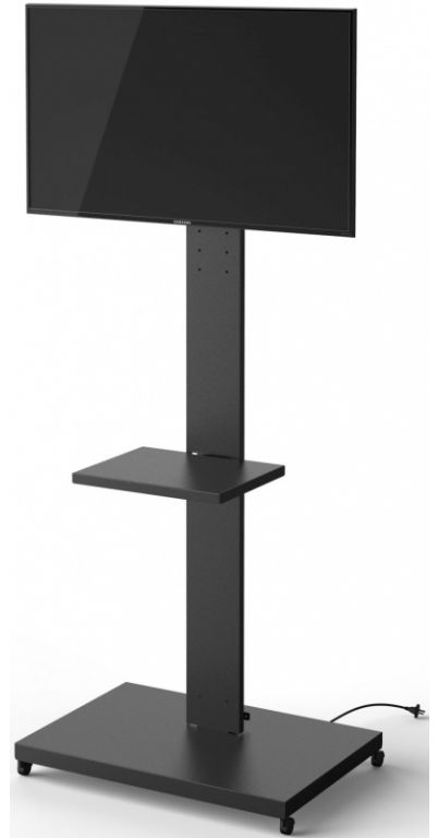 Подставка для телевизора Holder PR-107 черный 32"-70" макс.60кг напольный поворот и наклон