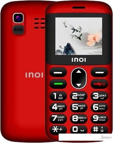 Телефон Inoi 148 Senior 4G (красный)